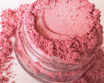 Sweetest Thing  - Dusty Pink - Luster Shimmer - Eyeshadow- Mineral Makeup - Vegan natural - 5g Sifter Jar - Peachy Pink  Eye Shadow