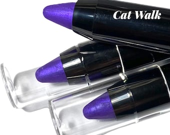 CAT WALK -Vibrant Violet Purple - Semi Matte-Lip Crayon- Twist Up Tube - pigmented Color- Vitamin Rich - Luscious Rich Color - Natural Vegan
