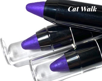 CAT WALK, Vibrant Violet Purple Semi Matte Lipstick , Pigmented, Natural Ingredients, Creamy Texture, Crush Cosmetics