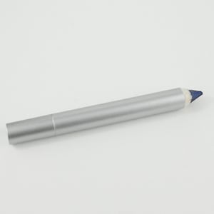 May include: A silver eyeliner pencil with a blue tip.