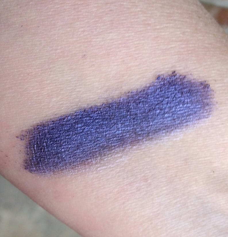 MY IMMORTAL Indigo Blue Eye Shadow Shimmer Purple Navy Natural Organic Vegan Mineral Makeup Eyeliner Smokey Eye shadow image 2