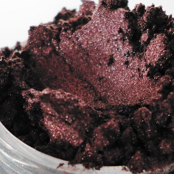 BITCH Smokey Purple Eye Shadow Vegan Natural Organic Mineral  makeup Plum Amethyst makeup eyeshadow 10g size jar luster Vegan BITCH