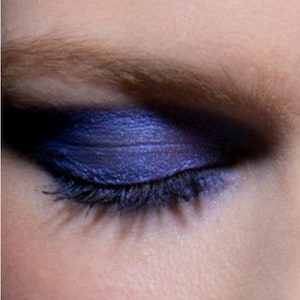 MY IMMORTAL Indigo Blue Eye Shadow Shimmer Purple Navy Natural Organic Vegan Mineral Makeup Eyeliner Smokey Eye shadow image 3