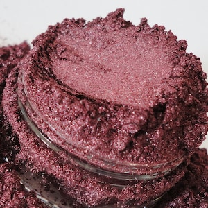 Red Eyeshadow Mineral Makeup Eye Shadow Sifter Jar himbeerrot burgandy eyeshadow smokey eyeshadow BURLESQUE