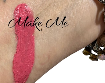 MAKE ME Pfirsichrosa, halbmatter Lippenstift, vegane, parabenfreie Cremeformel, natürlich