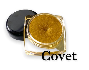 COVET Gold Sparkle Smudge Pot Vegan Cream Eyeshadow Highlighter Eye Shadow Mineral Make up Makeup