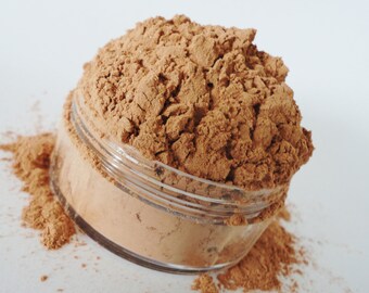 SCORCHED, Bronzer Brown Mineral Makeup, Vegan,  Light Brown Contour Color, Natural Ingredients,Crush Cosmetics