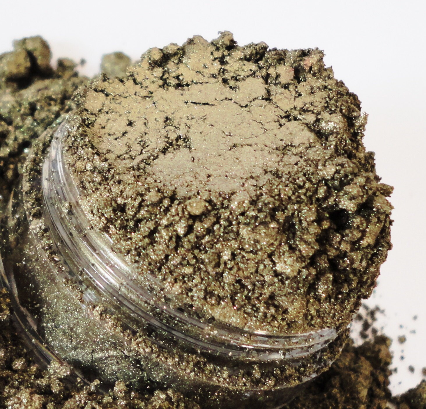 DIESEL - METALLIC Brown Gold Eyeshadow- Pewter - Vegan Natural Shimmer Mineral Makeup - eyeliner -  10g Sifter Jar Eye Shadow - smokey eyes