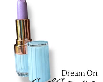 DREAM ON - Violet Lipstick - Purple Semi Matte Lipstick - Vegan Paraben-free Cream Formula -long lasting-natural- Crush Cosmetics