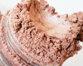 LUSH Light  Pink Brown Shimmer Eyeshadow, Vegan, shimmer, Eyeliner, Pigmented, Crush Cosmetics, Highlighter, Mineral Makeup