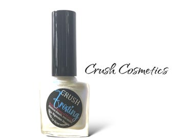 FROSTING Blue Iridescent Nail Polish: Vegan Sparkle Gloss