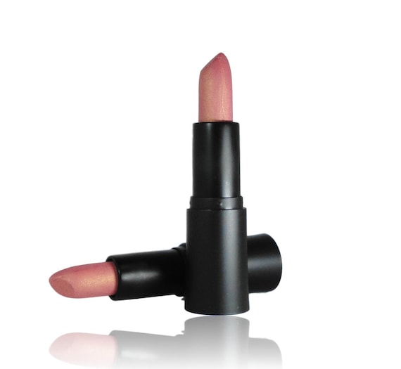 Pink Gold Metallic Lipstick Semi Matte, Pigmented Smooth Creamy Texture, Vegan, Natural Formula, PRETTY PLEASE
