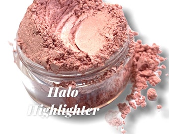 Pink Mineral Highlighter, Light Pink Blush, Sun Kissed Glow, Natural Ingredients, Vegan Makeup, Soft Silky Texture, Crush Cosmetics