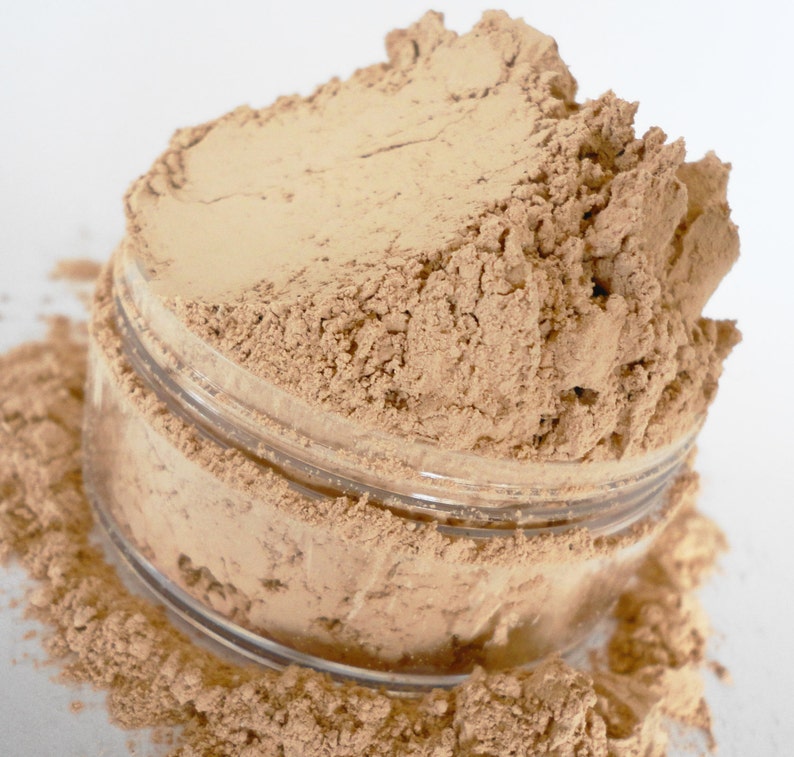 Foundation Mineral Makeup Champagne Large 30g Sifter Jar Natural Organic Vegan Full coverage Light Neutral image 4