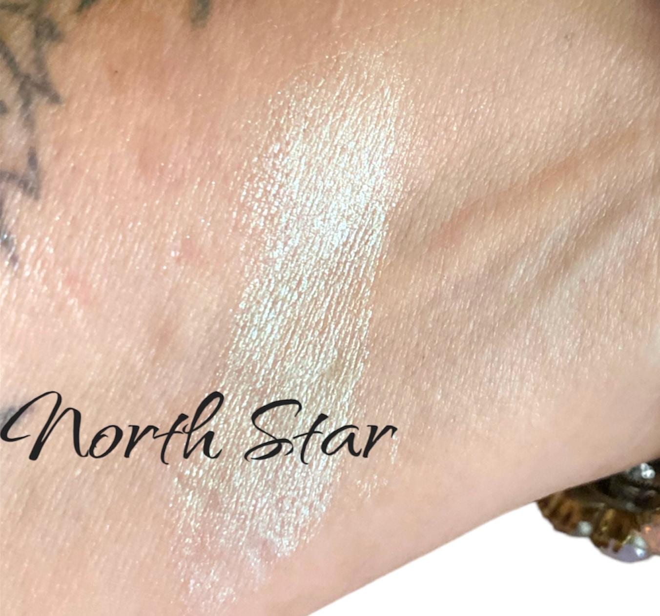 NORTH STAR, Duo Chrome Lipstick, Green Gold Metallic Shimmer, Pigmented, Vegan Cream Formula