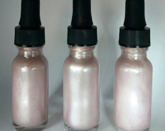 MOONSTRUCK, Pale Pink Liquid Highlighter, Pale Pink Shimmer, Soft Finish,  Vegan Makeup, Mineral Makeup, Cheek Highlighter, Crush Cosmetics