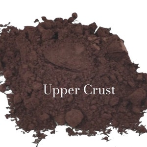 Upper Crust - Dark Chocolate  Brown  - Matte Eye Shadow - Natural organic Makeup - Eyeshadow  - Mineral Makeup Vegan Natural