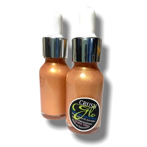 Liquid Highlighter -Golden Apricot-Shimmer -Vegan -Bronzer -Natural Glow-Mineral Makeup -Pigmented   Bombshell GLO