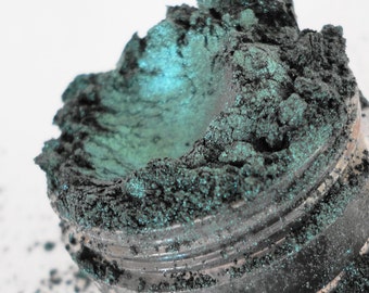 TAINTED  - Teal  Green - Metallic Eyeshadow - Shimmer Luster -  Mineral Makeup - Eye Shadow  eyeliner - Natural Vegan  - 10g Sifter