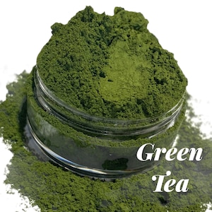 GREEN TEA |Matte Green |Makeup |Eyeshadow |Eye Shadow |Mineral Makeup |Vegan Natural  |Pigmented |Organic