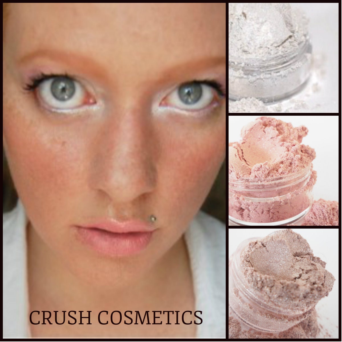 Highlighter Eyeshadow White Pale Pink Eye Shadow Mineral Etsy