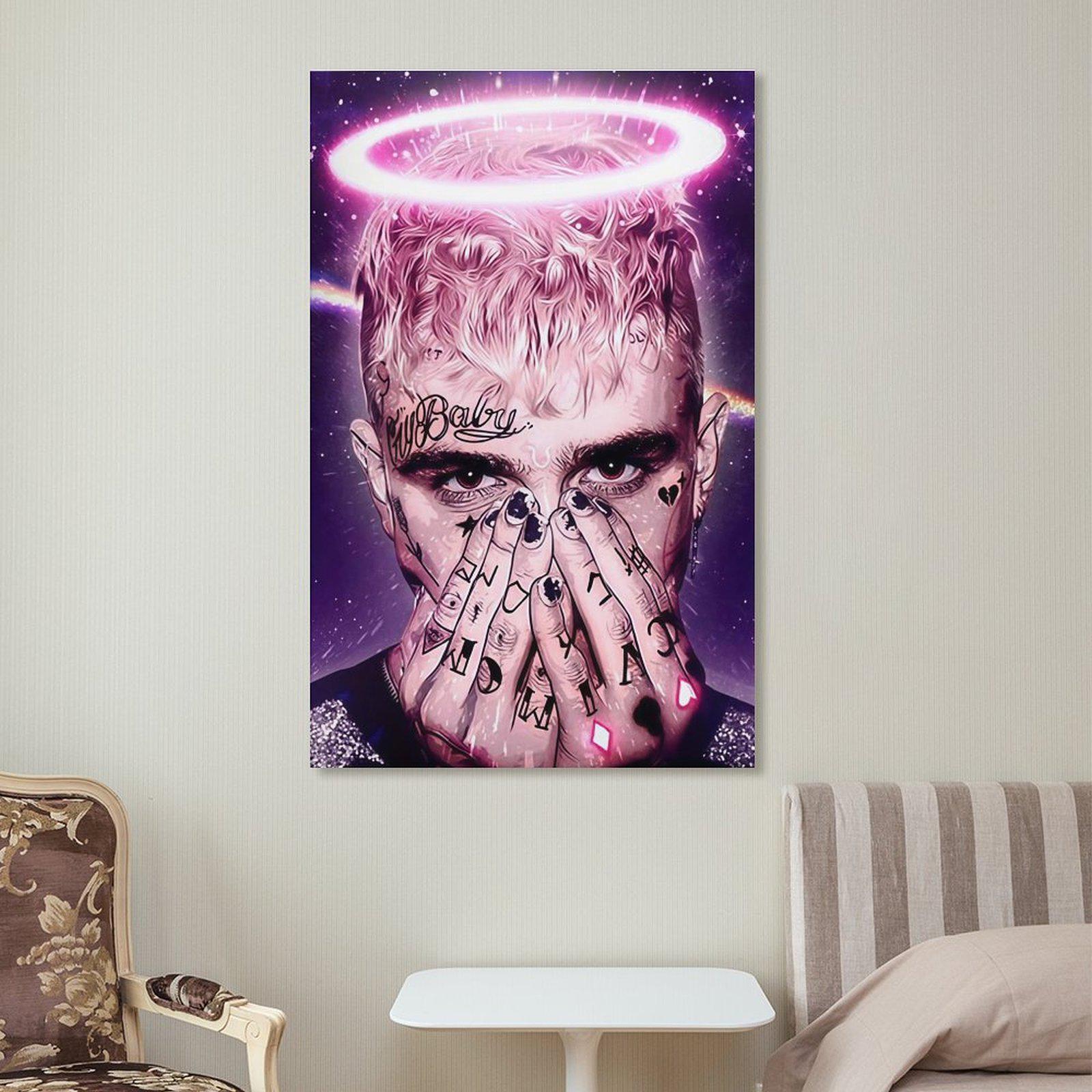 Lil Peep Rapper Poster Wall Art Picture Painting Poster Canvas Print