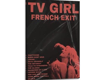 Tv Mädchen Poster Französisch Ausgangs Album Cover Poster Wand Kunst Bild Malerei Poster Leinwand Kunstwerke Schlafzimmer Wohnzimmer Dekor