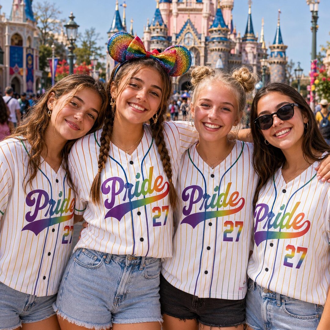 Custom Pride Baseball Jersey, Personalized LGBTQ Shirt, Rainbow Outfit ...