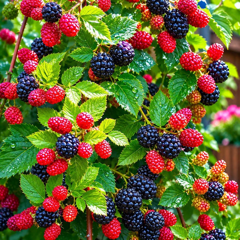 Apache Thornless Blackberry Plant Rubus fruticosus Starter Plug Sweet Giant Berry Fruit Plant