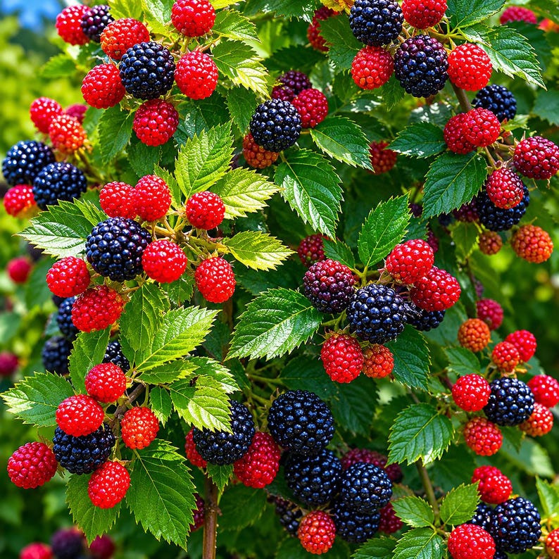 Apache Thornless Blackberry Plant Rubus fruticosus Starter Plug Sweet Giant Berry Fruit Plant