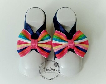 rainbow baby sandals