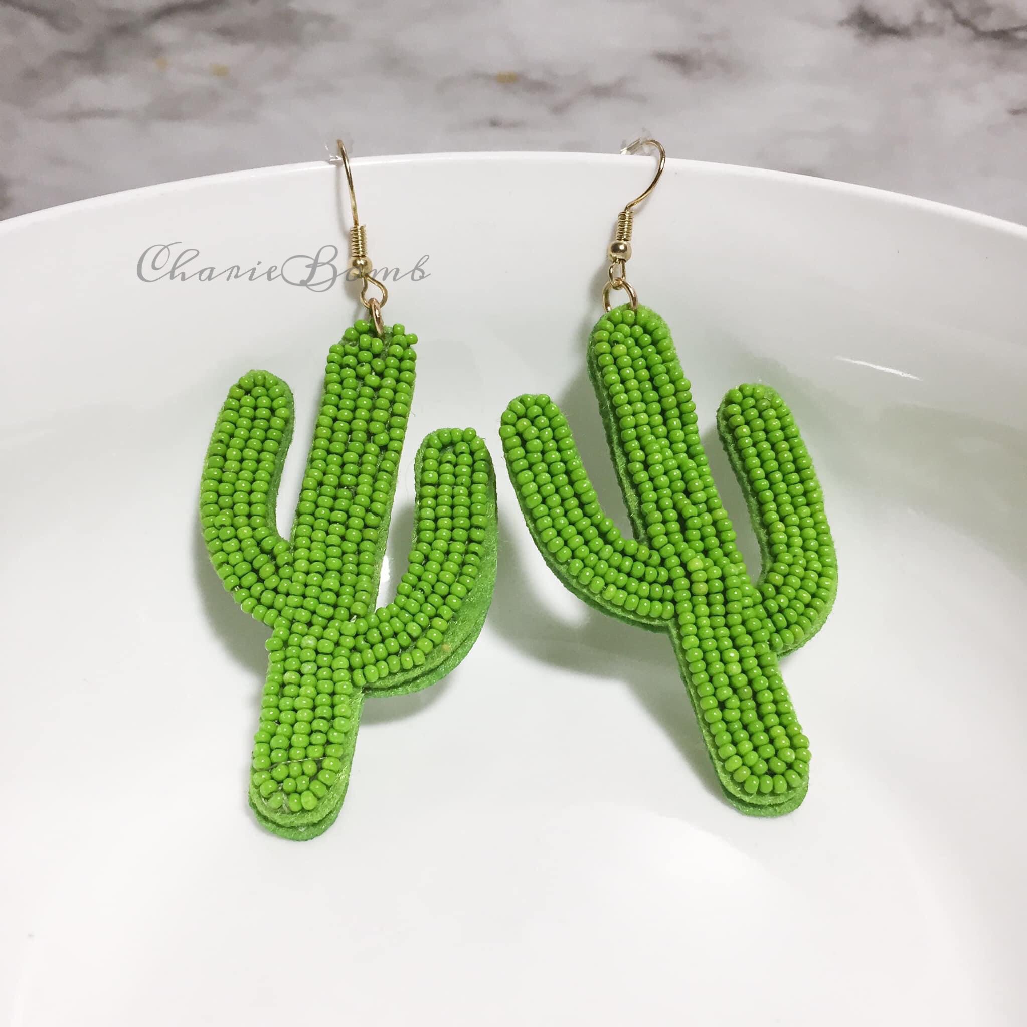 Cactus Earrings- Sherbet main image 1