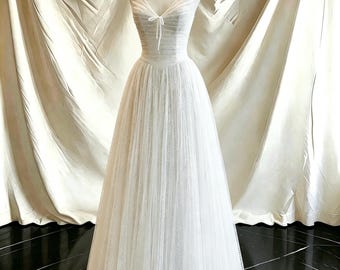 Formele jurk met bohokant en v-hals M, prachtige avondjurk tot de grond voor gala, luxe jurk cadeau bruidsdouche maat M