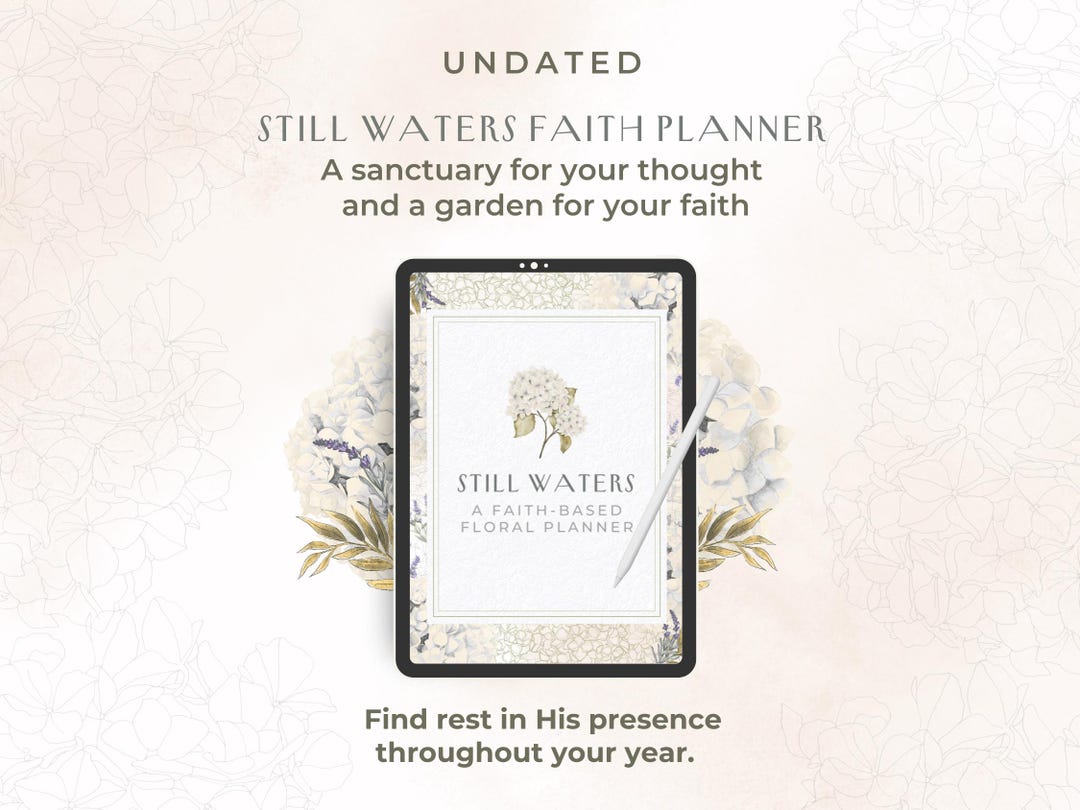 Faith Planner Printable | Christian Devotional Journal | Undated 77 ...