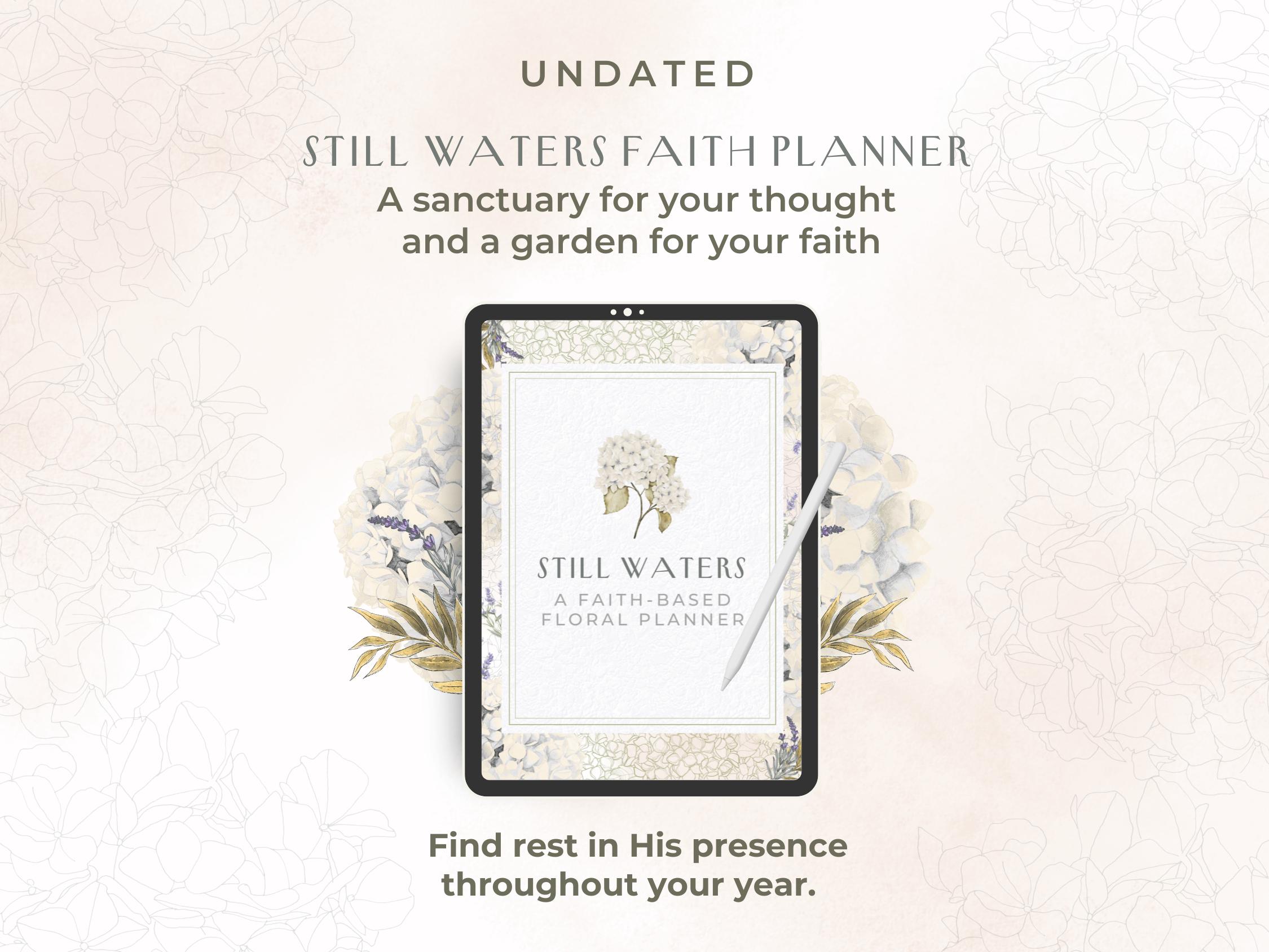 Faith Planner Printable | Christian Devotional Journal | Undated 77 ...