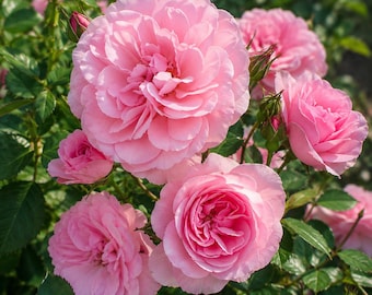 Bonica® Shrub Rose, Shell Pink Repeat Bloomer, Citrus Fragrance (4" Pot)