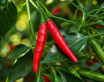 Thai Red Dragon Chili Plants – 75+ Day Old Hot Pepper, 30,000–50,000 SHU High Yield