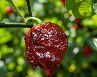 3 Chocolate Dragons Breath Pepper Plants 75+ Days Live