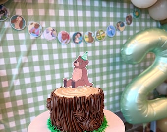 Little Bear Cake Topper | Bear Birthday Cake Topper | Woodland Party | Bear Theme Decor | Little Bear Party