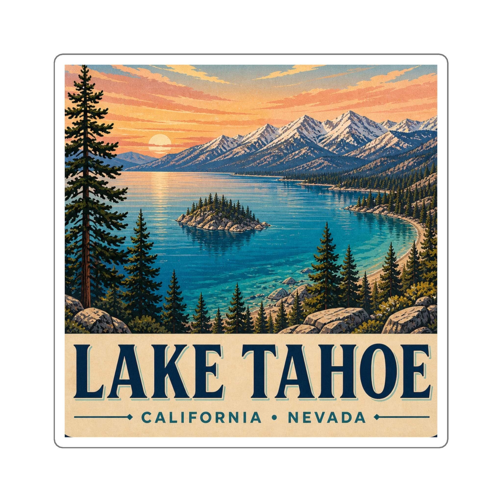 Lake Tahoe Sticker - Etsy