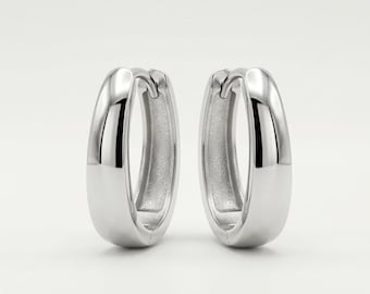 Minimalist stainless steel huggie hoop earrings, hypoallergenic small hoops, everyday dainty Jewelry