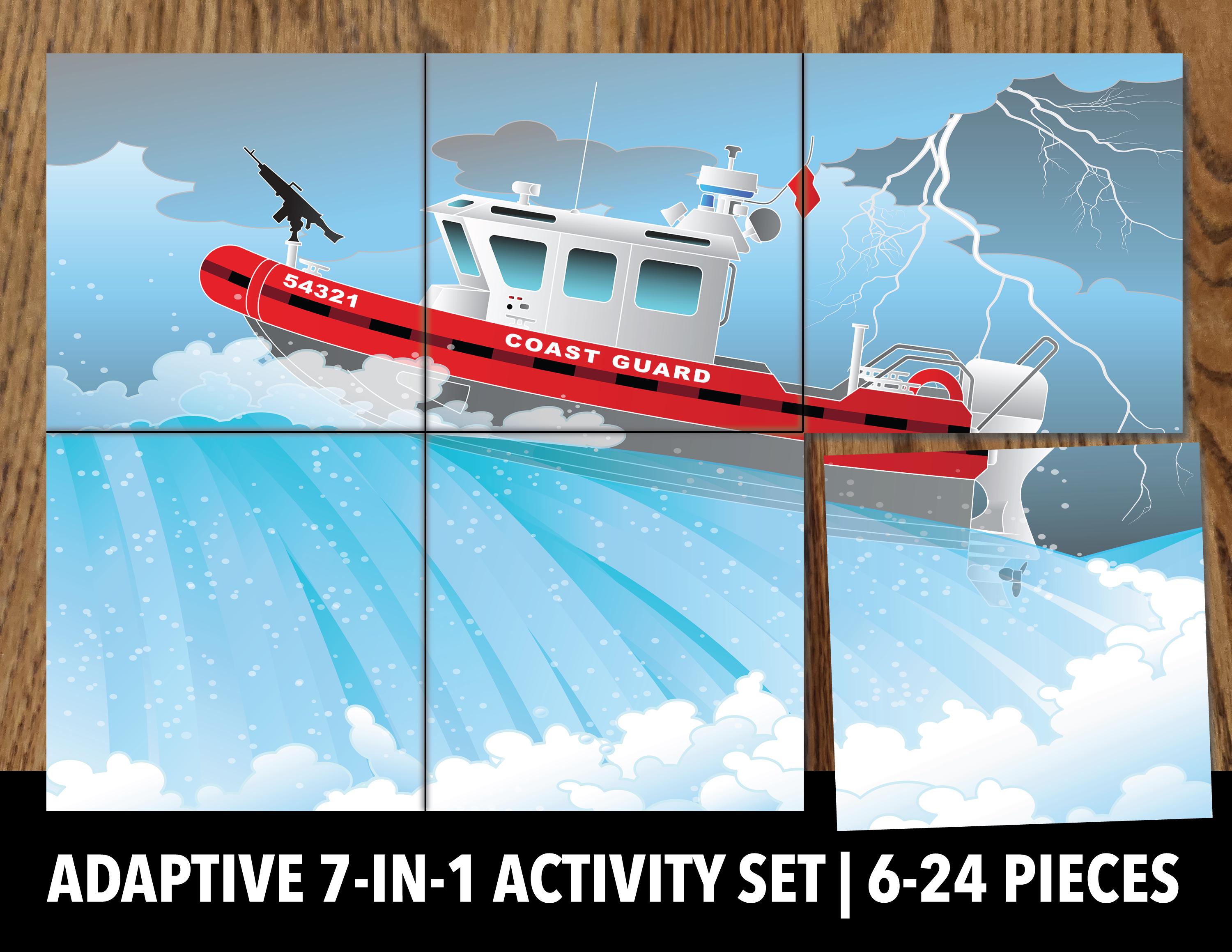 Set of 3 Printable Emergency Vehicle Adaptive Mini Puzzles | Visual ...