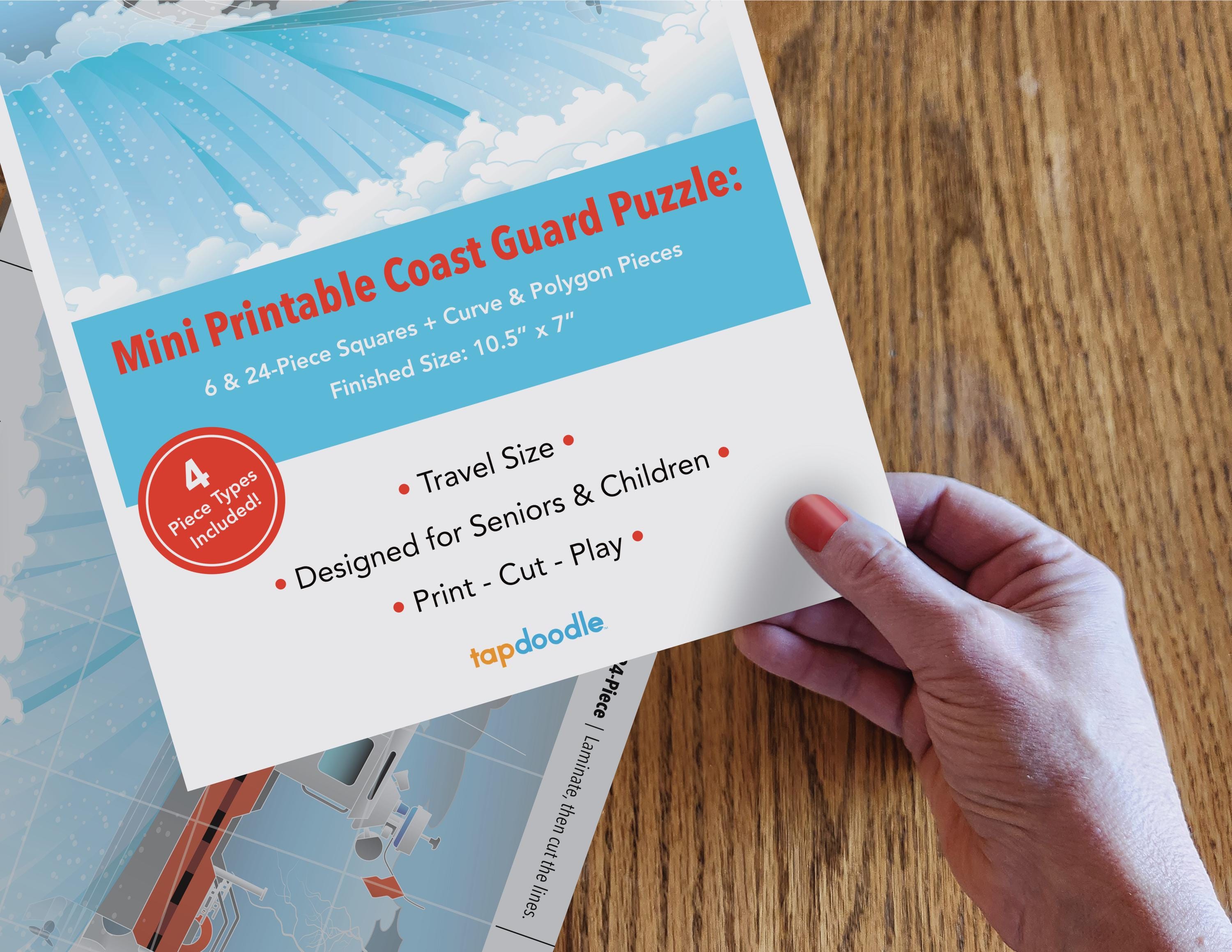 Printable Coast Guard Adaptive Mini Puzzle | Visual Travel Activities ...
