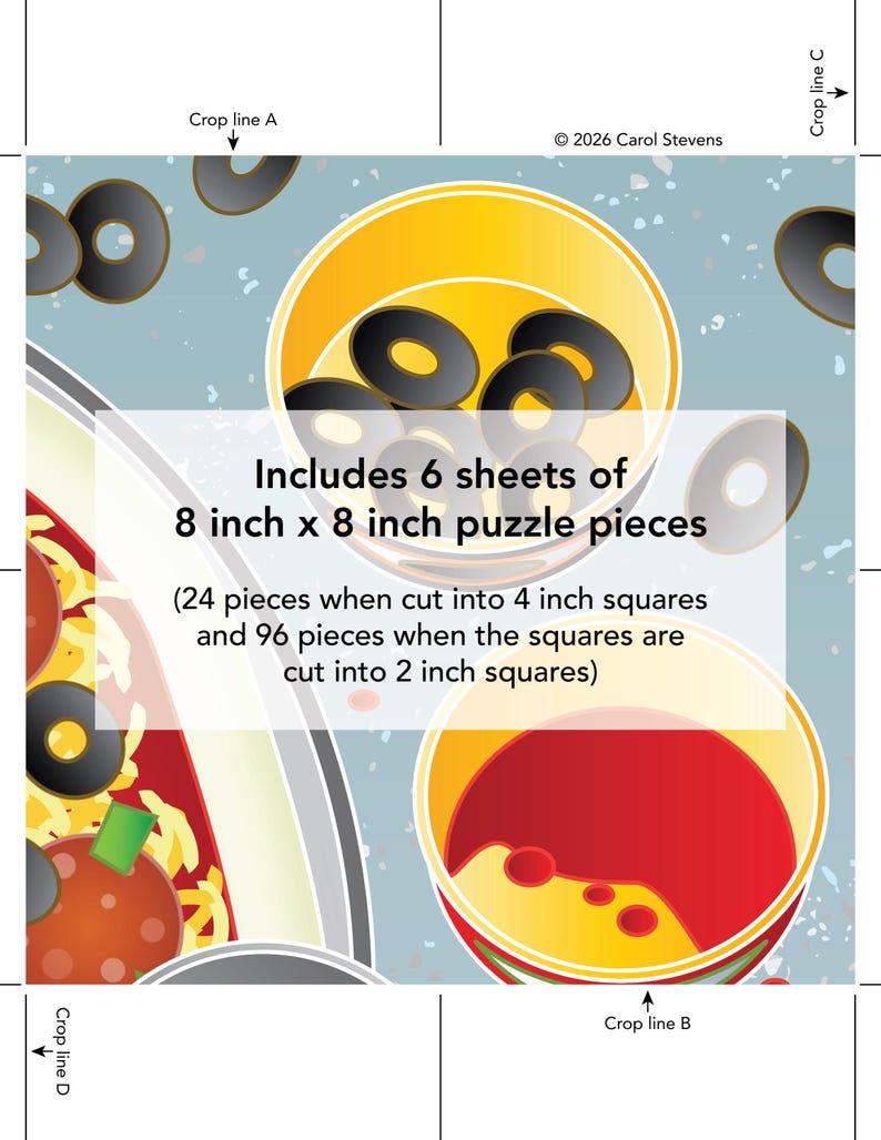 Printable Pizza Prep Adaptive Puzzle Activity | Visual Exercise for ...