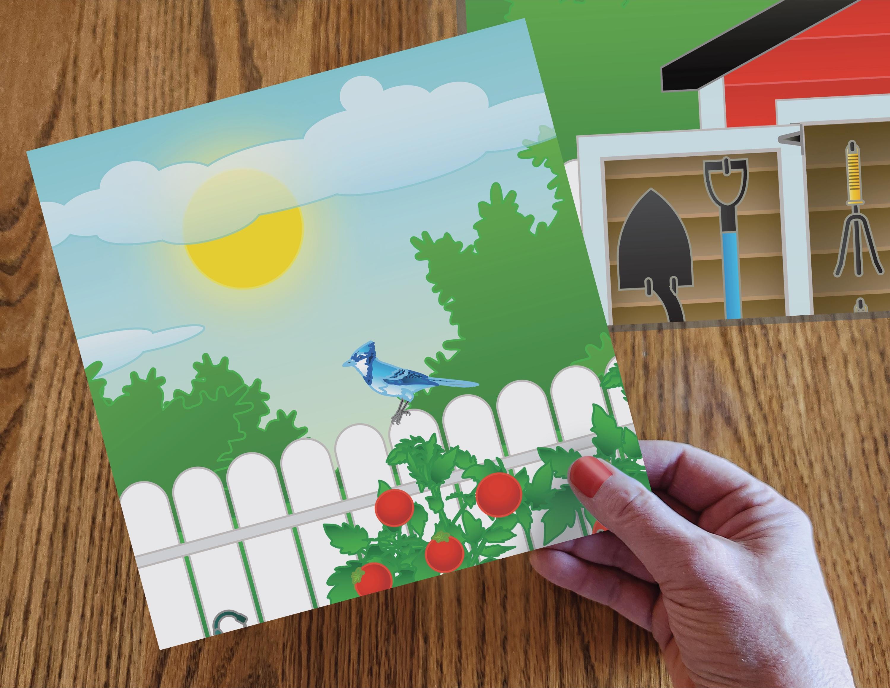 Printable Garden Shed Adaptive Puzzle Activity | Visual Exercise for ...