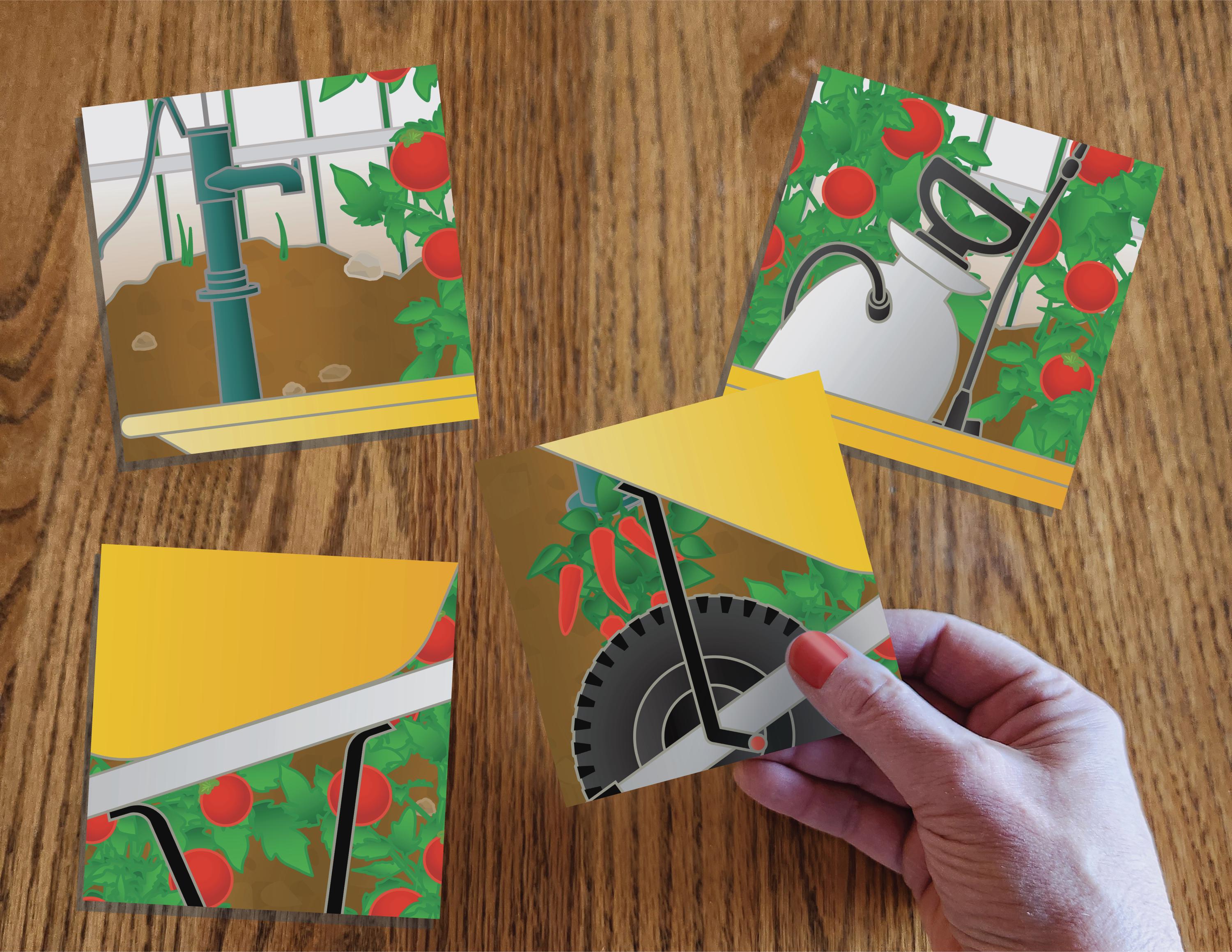 Printable Garden Shed Adaptive Puzzle Activity | Visual Exercise for ...