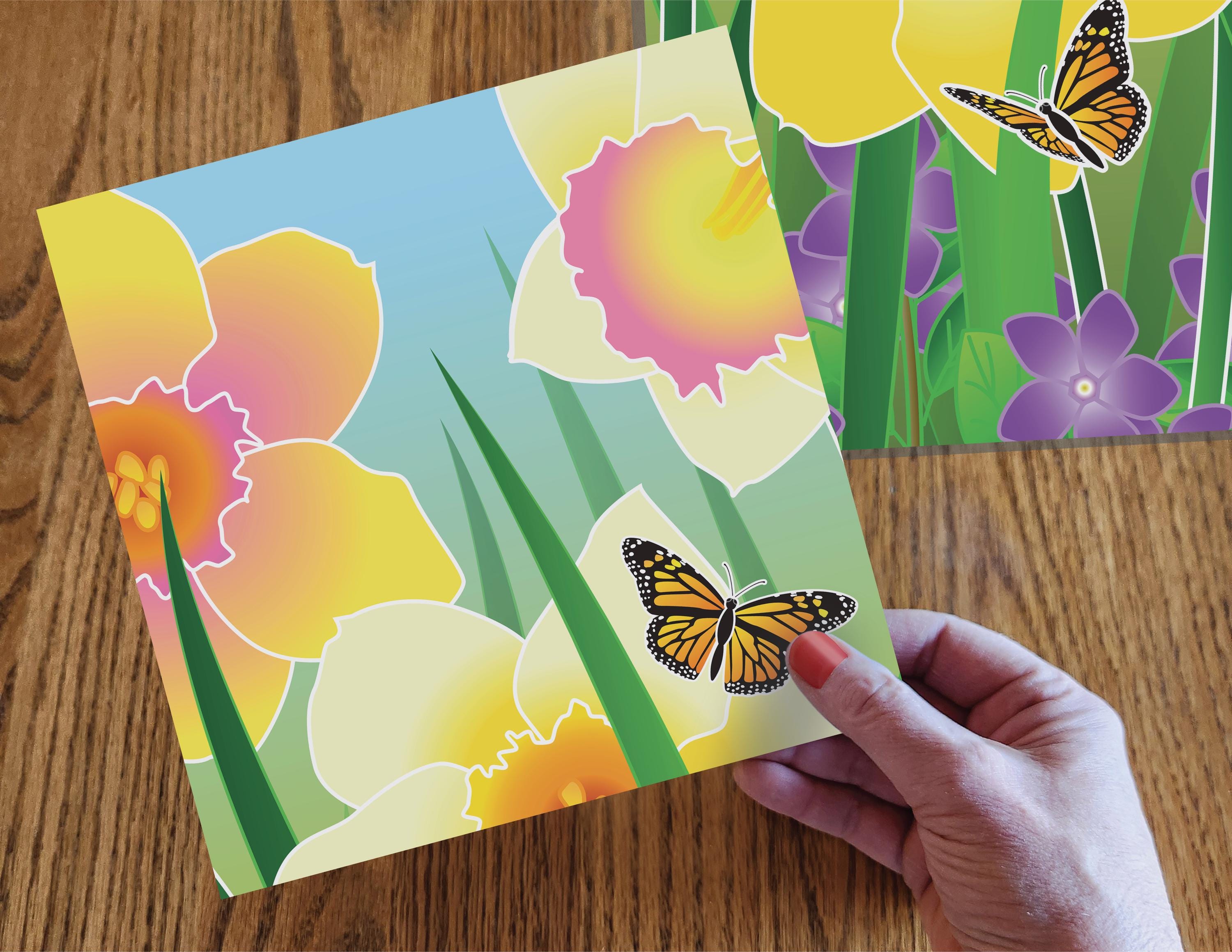Printable Spring Daffodil Adaptive Puzzle Activity | Visual Exercise ...