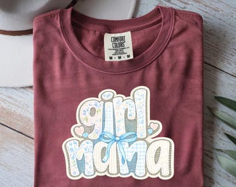 Camiseta de niña mamá / letras de burbujas pastel, camiseta de mamá