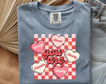 Camiseta gráfica "Eres un caramelo de corazón" / Diseño para el Día de San Valentín