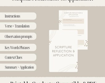 Scripture Reflection & Application